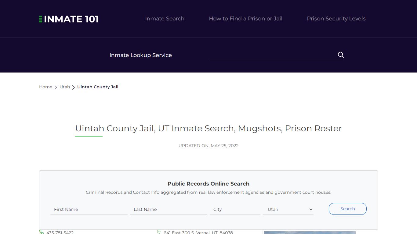 Uintah County Jail, UT Inmate Search, Mugshots, Prison ...